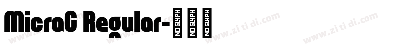 MicraC Regular字体转换
